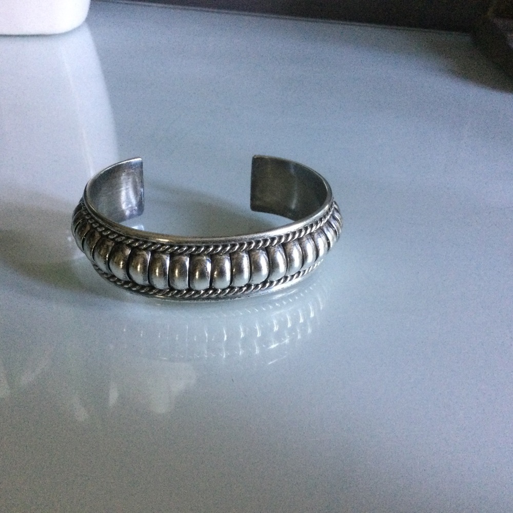 Sterling Silver Cuff Bracelet by Tom Charlie